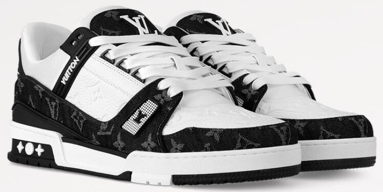 Size 11 - Louis Vuitton Trainer Low Black White