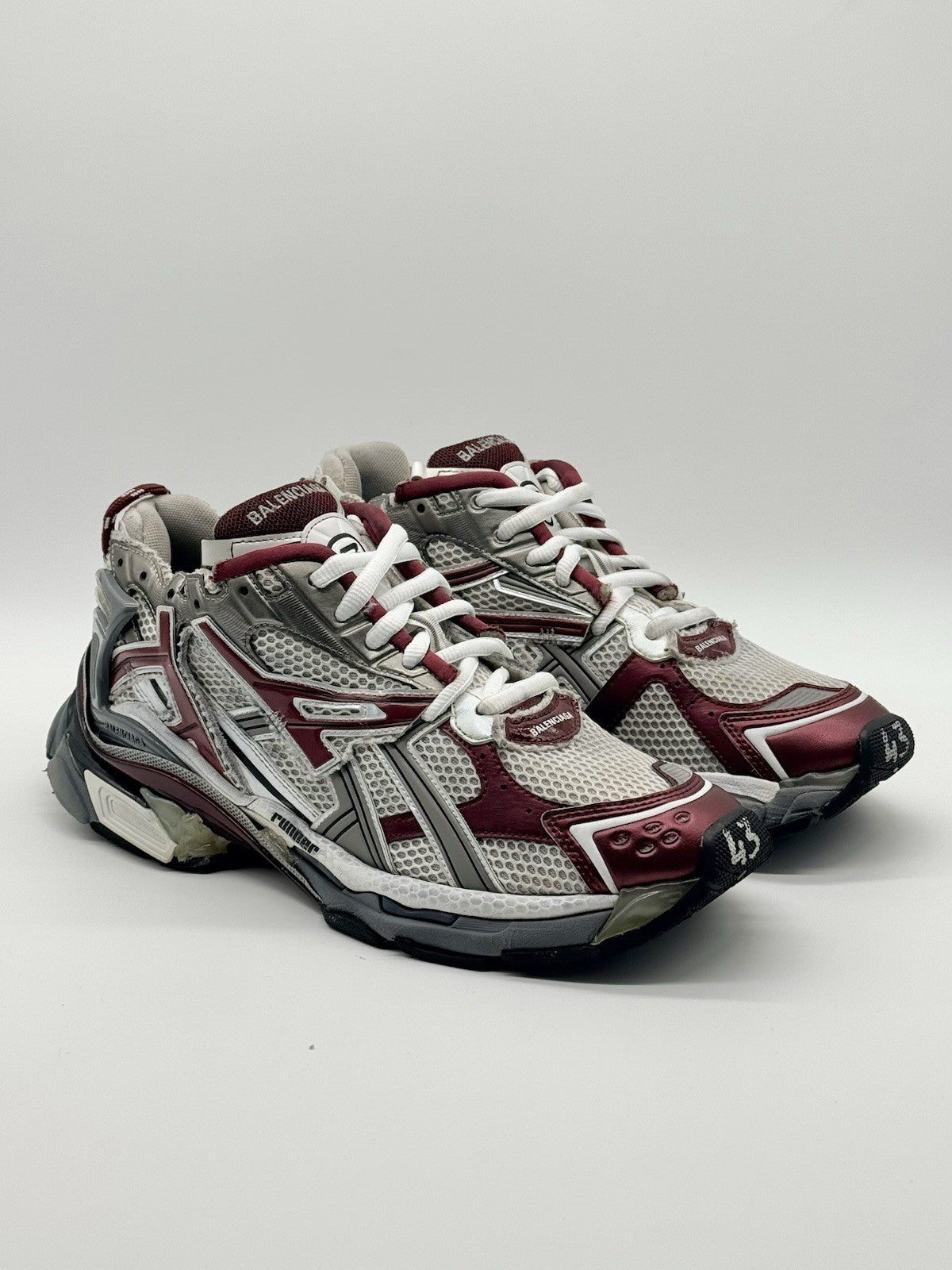 Size 10 - Balenciaga Runner Sneaker Burgundy