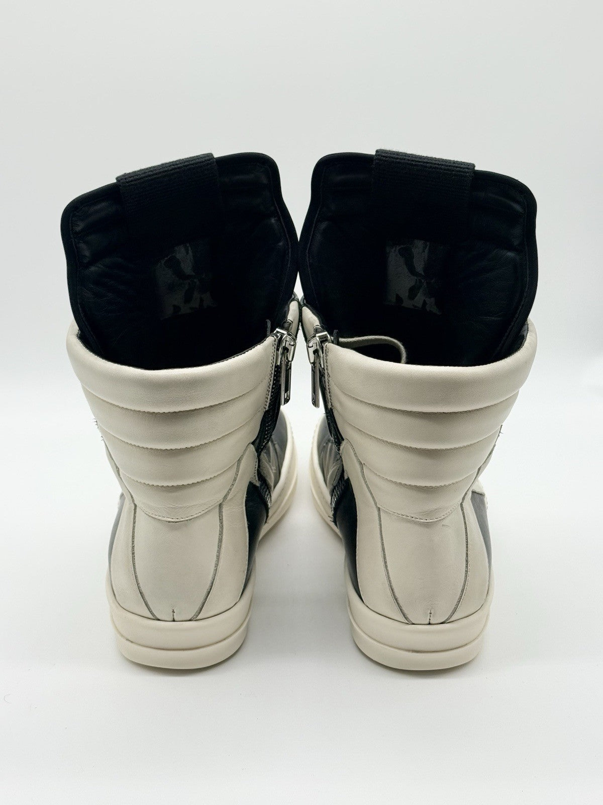 Size 9 - Rick Owens Geobasket Black Milk