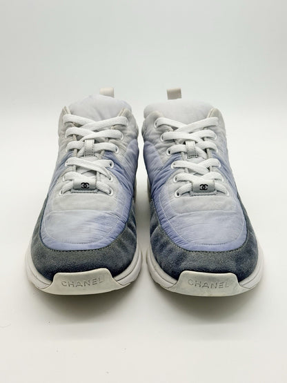 Size 8.5 - CHANEL CC Trainer Blue Suede