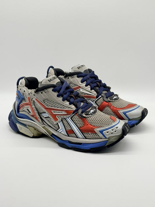 Size 10 - Balenciaga Runner Sneaker Grey Red Blue