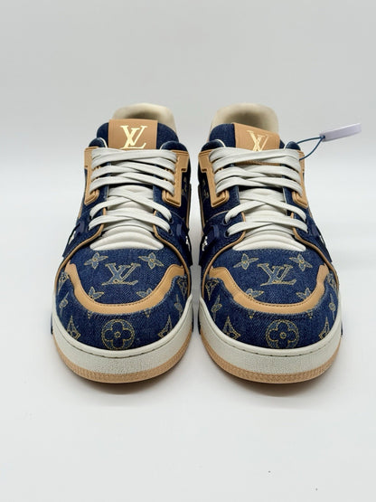 Size 10 - Louis Vuitton Trainer Low Monogram Denim