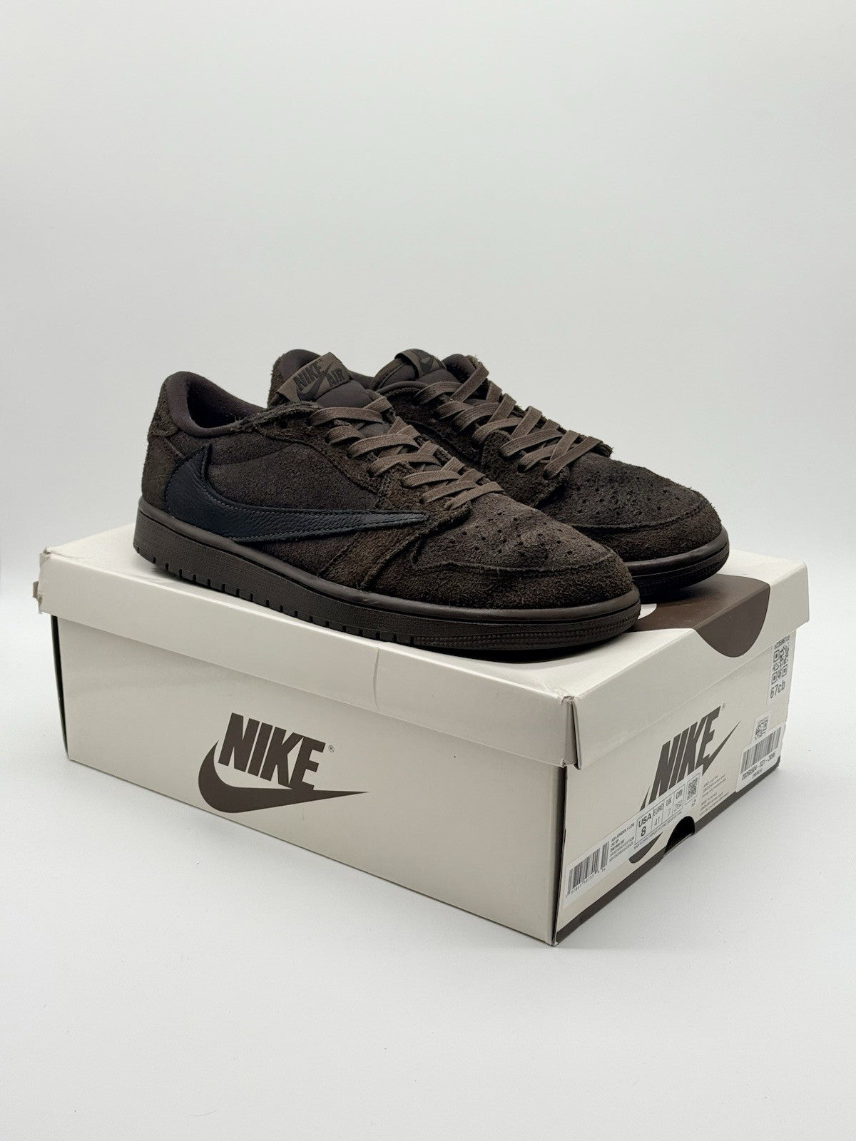 Size 8 - Travis Scott x Air Jordan 1 Retro OG SP Low Velvet Brown