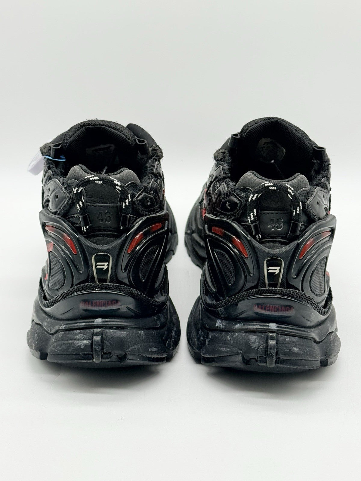 Size 13 - Balenciaga Runner Sneaker Graffiti - Black Red