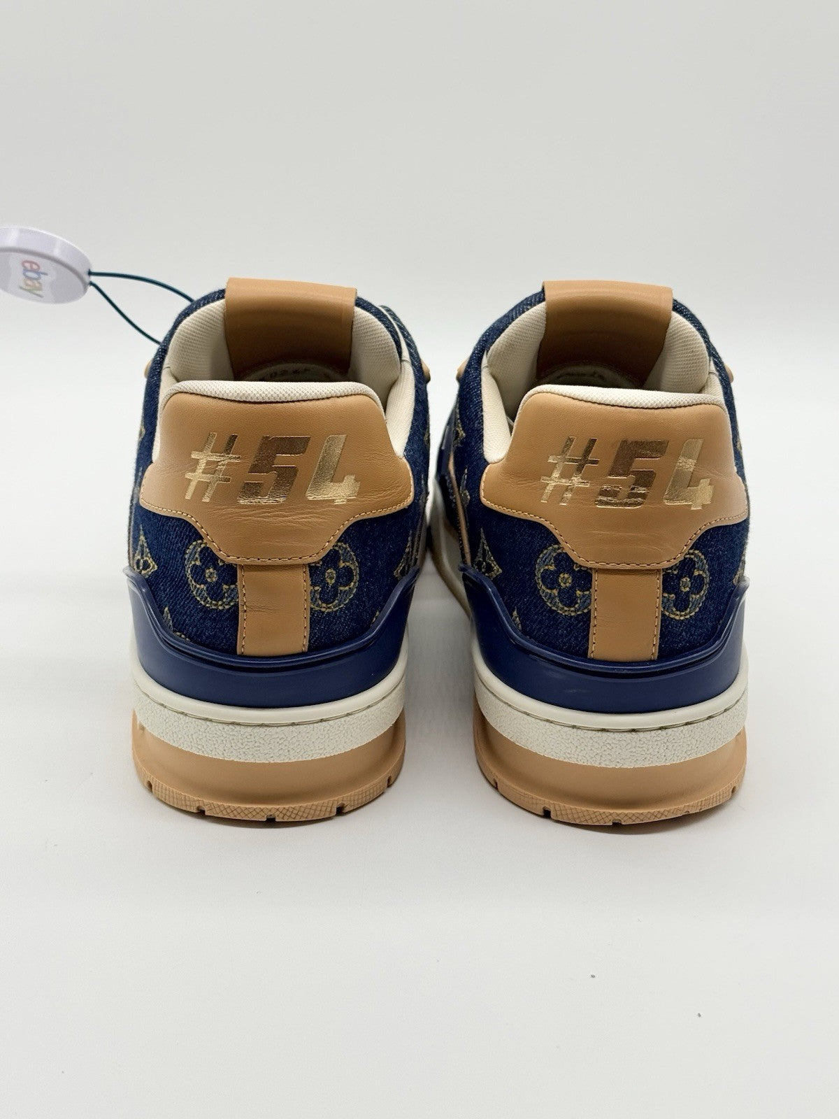 Size 10 - Louis Vuitton Trainer Low Monogram Denim