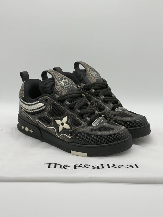 Size 10 - Louis Vuitton Skate Sneaker Black Gold