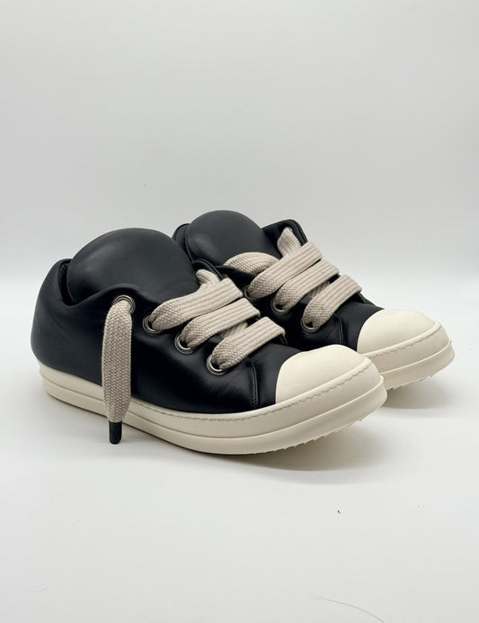 Size 13 - Rick Owens Luxor Jumbo Padded Low Black Milk