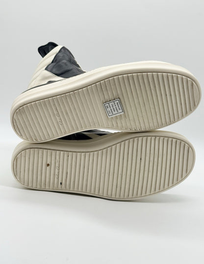 Size 8.5 - Rick Owens Geobasket Black Milk