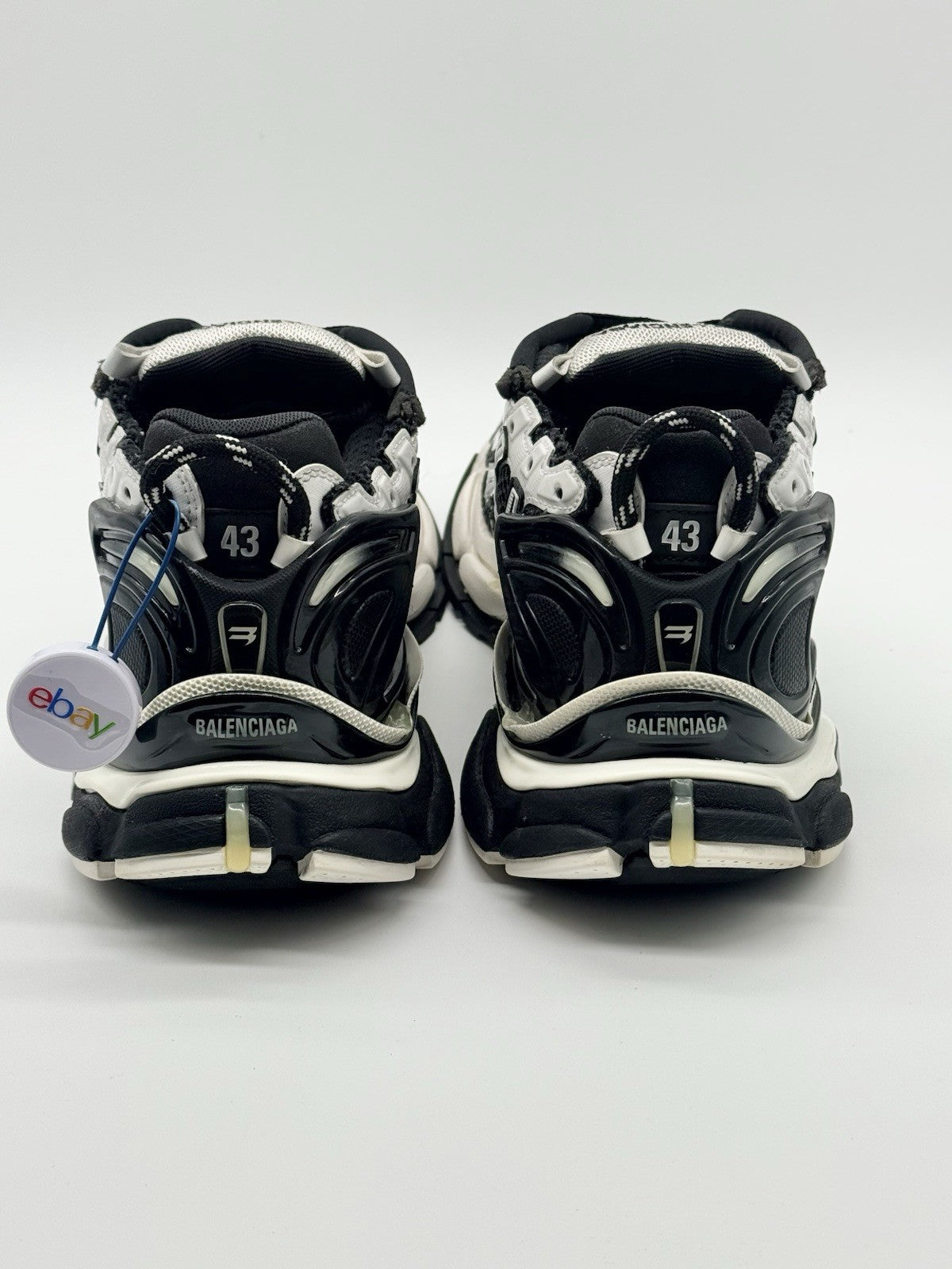 WORN ONCE Size 10 - Balenciaga Runner Sneaker White Black