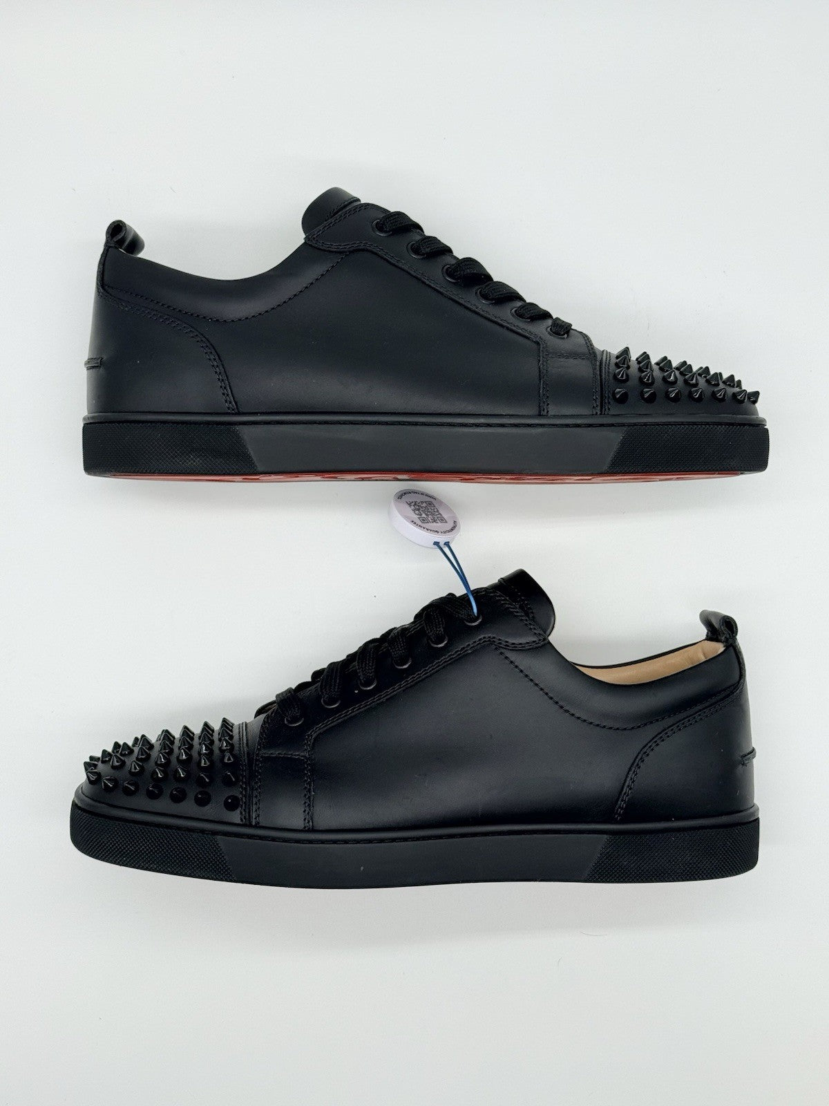 WORN ONCE Size 11.5 - Christian Louboutin Sneakers Low Black Junior Spikes