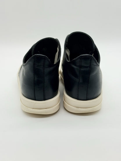 Size 7 - Rick Owens Ramones Low Black Mainline Leather Women’s