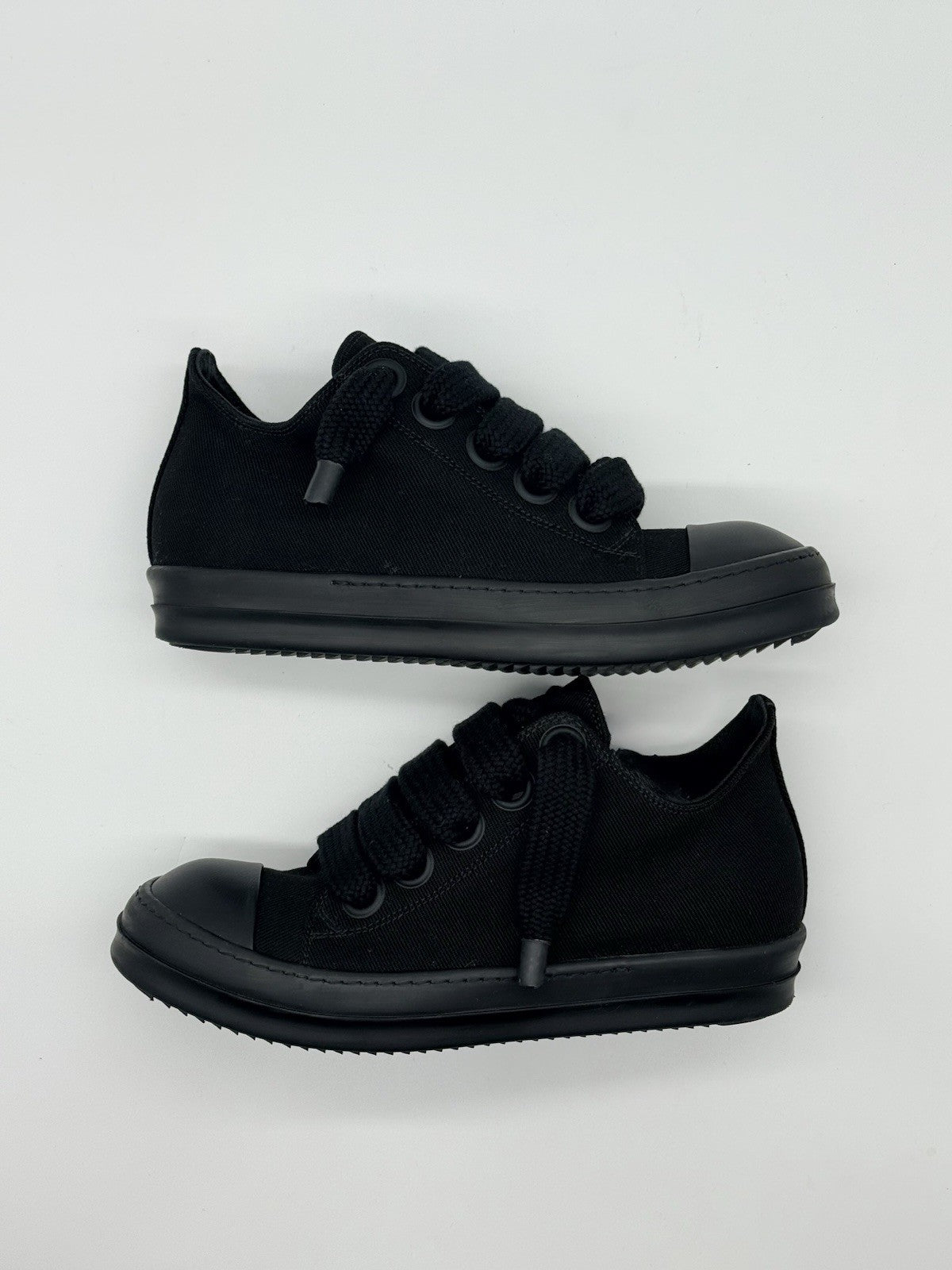 Size 7 - Rick Owens DRKSHDW Jumbo Laced Ramone Low Black