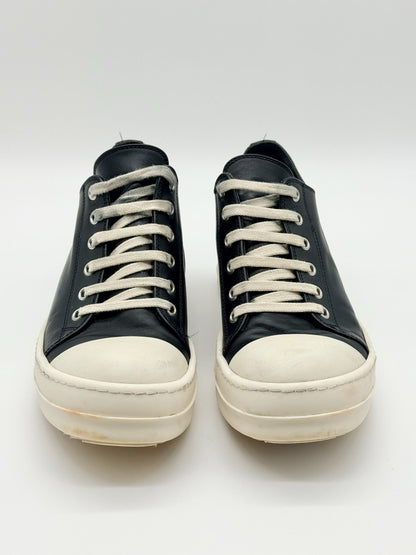 Size 7 - Rick Owens Ramones Low Black Mainline Leather Women’s
