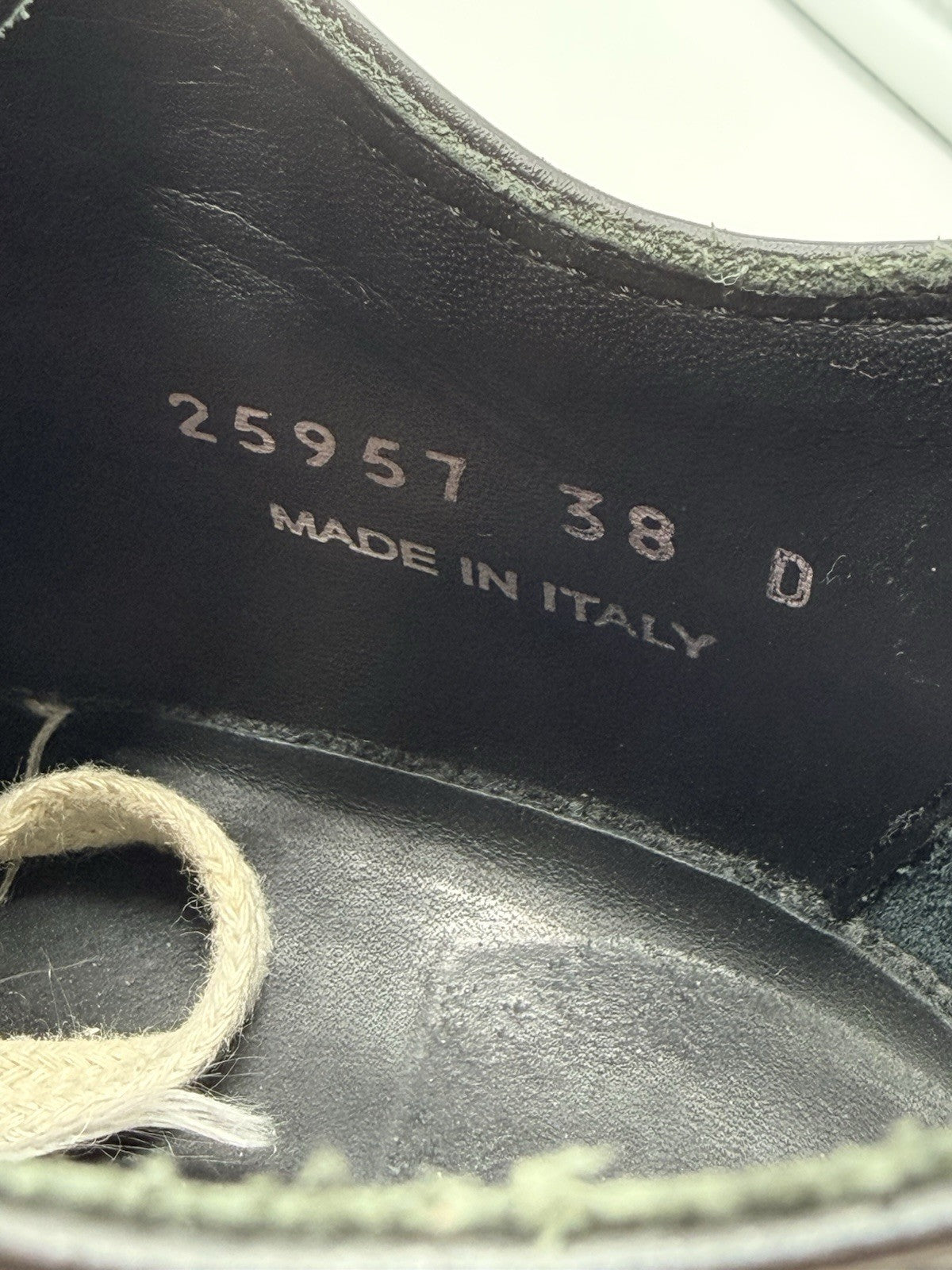 Size 7 - Rick Owens Ramones Low Black Mainline Leather Women’s