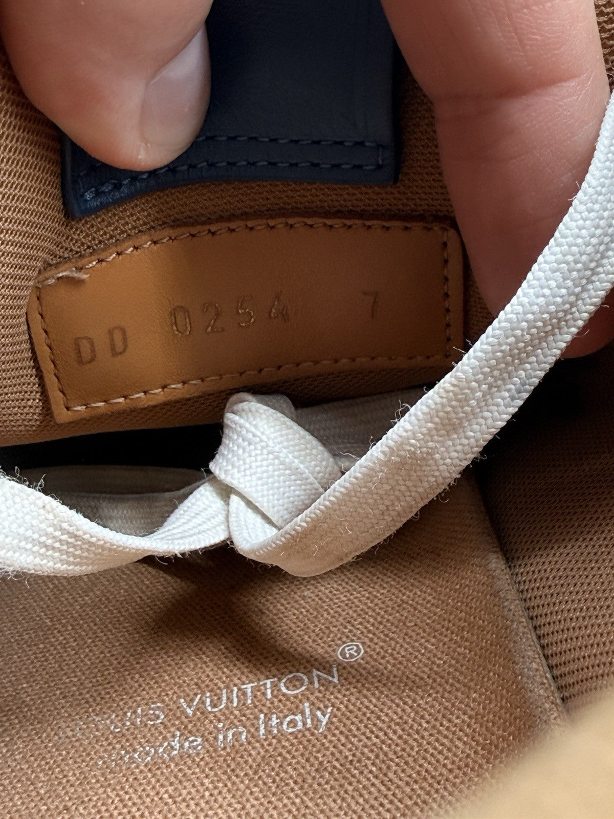 Size 8 - Louis Vuitton Trainer Blue Denim