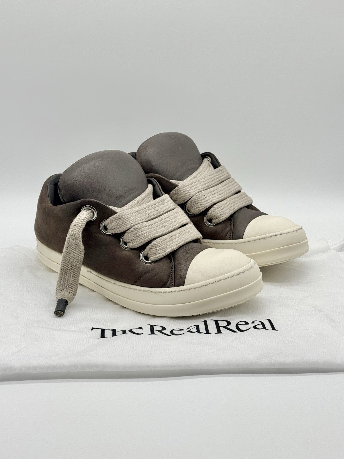 Size 9 - Rick Owens Luxor Jumbo Padded Low Brown Milk