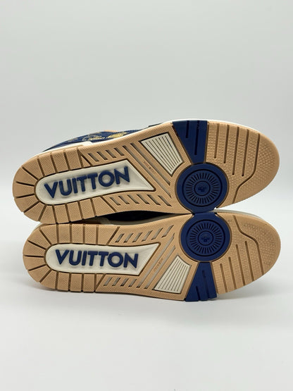 Size 10 - Louis Vuitton Trainer Low Monogram Denim