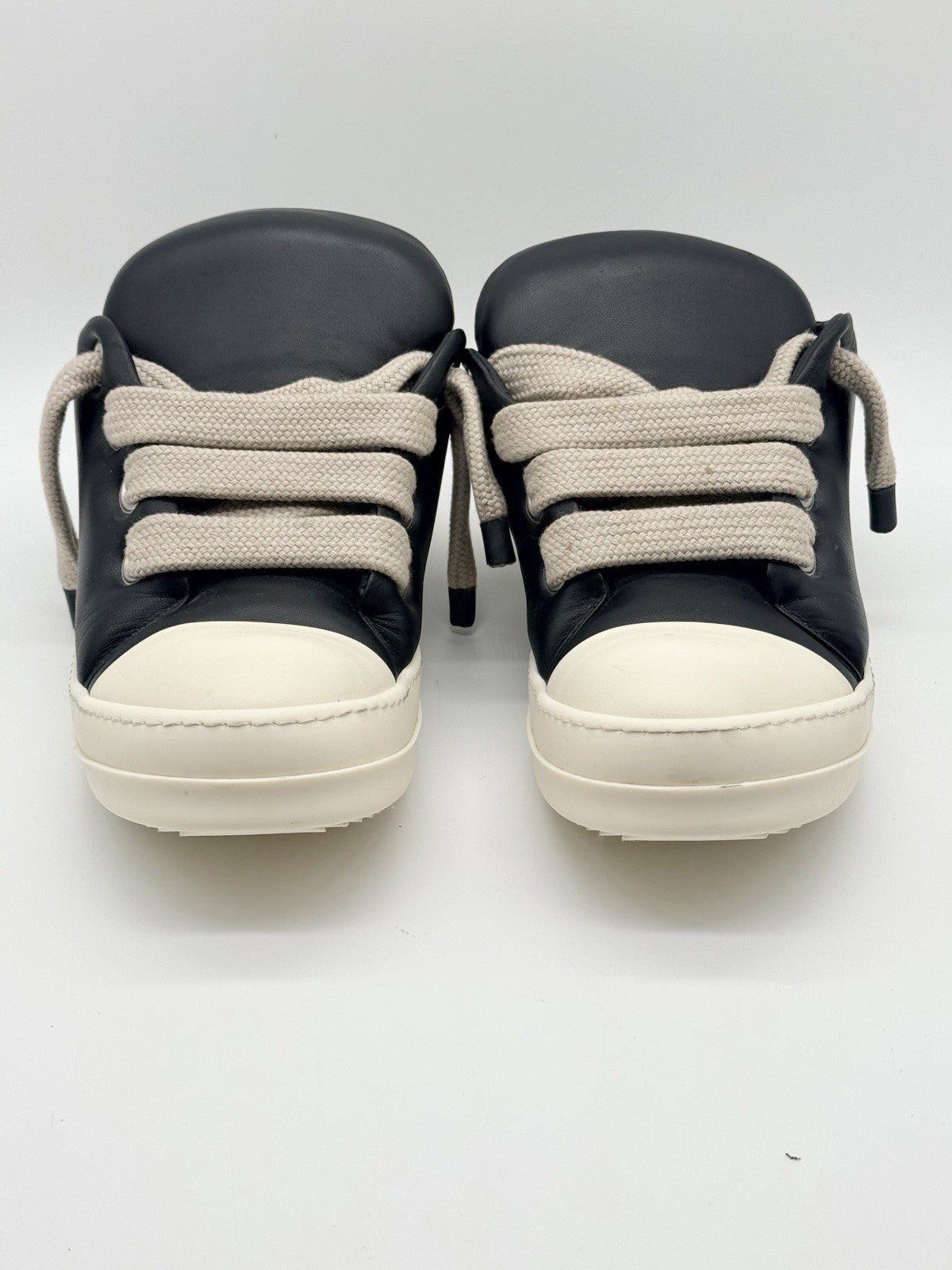 Size 13 - Rick Owens Luxor Jumbo Padded Low Black Milk