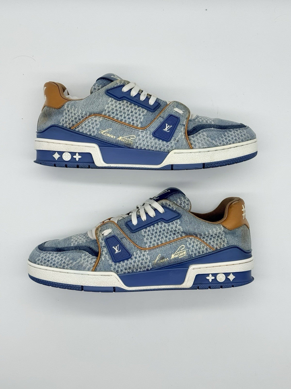 Size 8 - Louis Vuitton Trainer Blue Denim