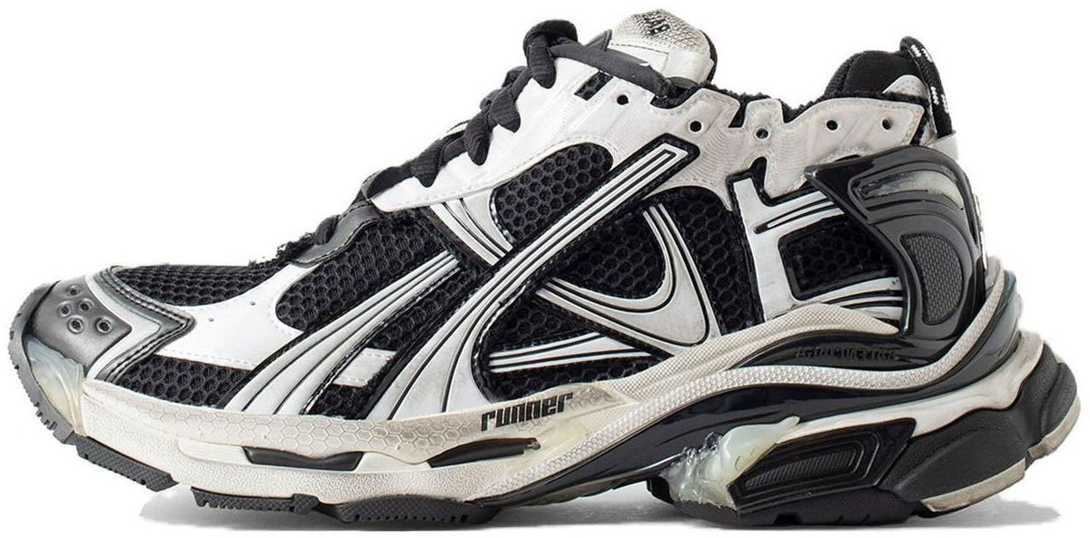 WORN ONCE Size 10 - Balenciaga Runner Sneaker White Black